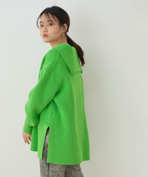 ADAM ET ROPE' | セーラーカラー畦ニット(ニット/セーター)