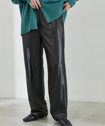 Aunt Marie's | レザーライクリラックスイージーパンツ(その他パンツ)