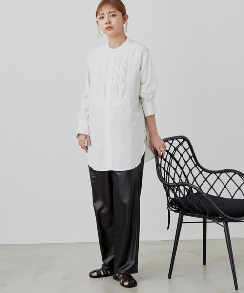 Aunt Marie's(アントマリーズ)の「レザーライクリラックスイージーパンツ(その他パンツ・レディース・ブラック/ベージュ・FREE/SMALL)」の14枚目の写真