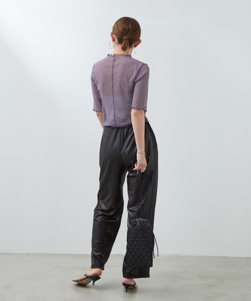 Aunt Marie's(アントマリーズ)の「レザーライクリラックスイージーパンツ(その他パンツ・レディース・ブラック/ベージュ・FREE/SMALL)」の17枚目の写真