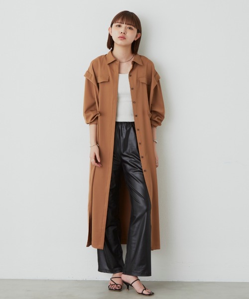 Aunt Marie's(アントマリーズ)の「レザーライクリラックスイージーパンツ(その他パンツ・レディース・ブラック/ベージュ・FREE/SMALL)」の19枚目の写真