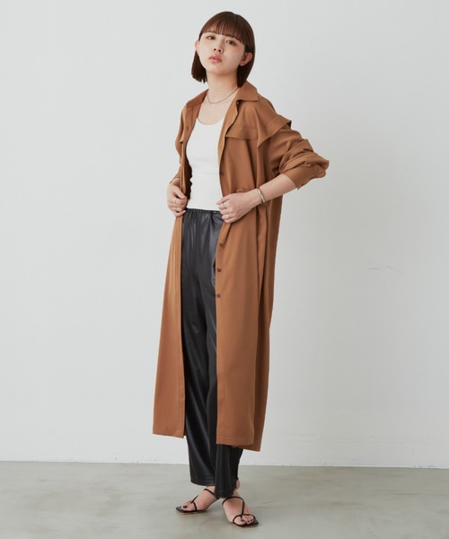 Aunt Marie's(アントマリーズ)の「レザーライクリラックスイージーパンツ(その他パンツ・レディース・ブラック/ベージュ・FREE/SMALL)」の20枚目の写真