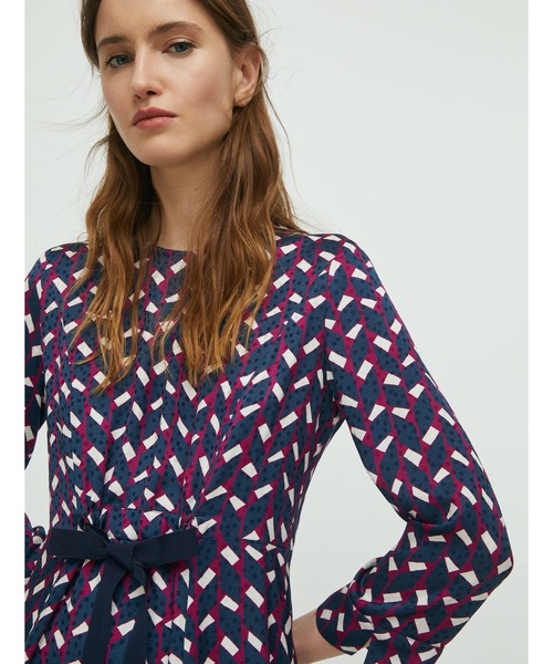 セール Max Co ナルチーゾ ジオメトリック プリント ワンピース ワンピース Max Co マックス アンド コー のファッション通販 Zozotown