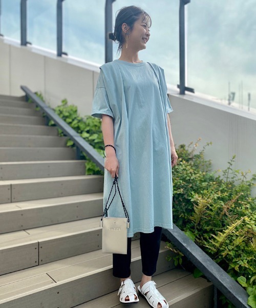ZUCCA zip one pieceワンピース シースルー コート ズッカ ZUCCa / ステッチジャージィー / ワンピース(M beige(03