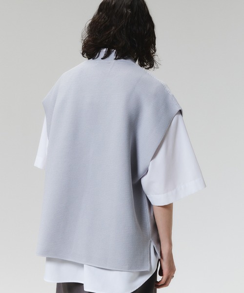 WYM LIDNM(ウィム バイ リドム)の「MINIMAL LOOSE KNIT VEST(ニット/セーター・メンズ・ベージュ/ブラウン/ブルー系その他・S/M/L)」の21枚目の写真