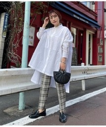 Demi-Luxe BEAMS / シャークスキン クロップドパンツ