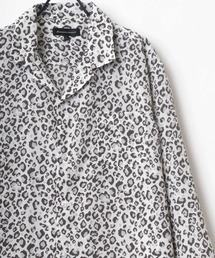 Oversize Drape Open Collar Shirt/オーバーサイズ ドレープ オープンカラーシャツ/無地/総柄/ストライプ/チェック