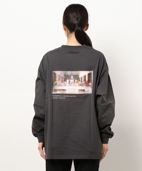 179/WG（イチナナキュウダブルジー）の「DISCUS絵画ロングスリーブTシャツ（Tシャツ/カットソー・レディース・ブラック/オフホワイト・FREE）」の19枚目の写真