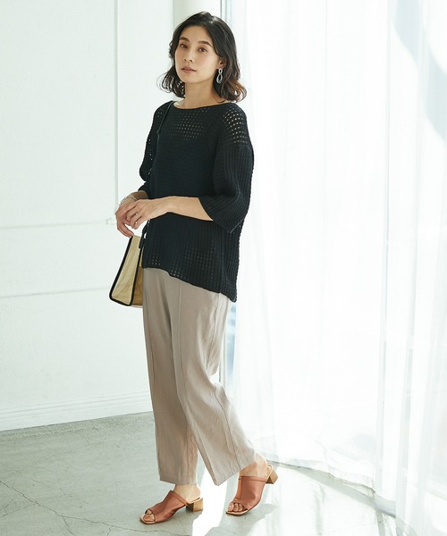 LEPSIM（レプシィム）の「アサコンストレッチストレートパンツ 939348（その他パンツ・レディース・ブラック/レッド/モカ/キナリ・SMALL/MEDIUM/LARGE/SS）」の8枚目の写真