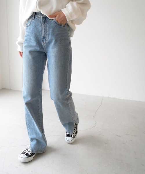 CANAL JEAN(キャナルジーン)の「El mar(エルマール) NEWサイドスリットデニムパンツ(デニムパンツ・レディース・インディゴブルー・SMALL/MEDIUM)」の8枚目の写真