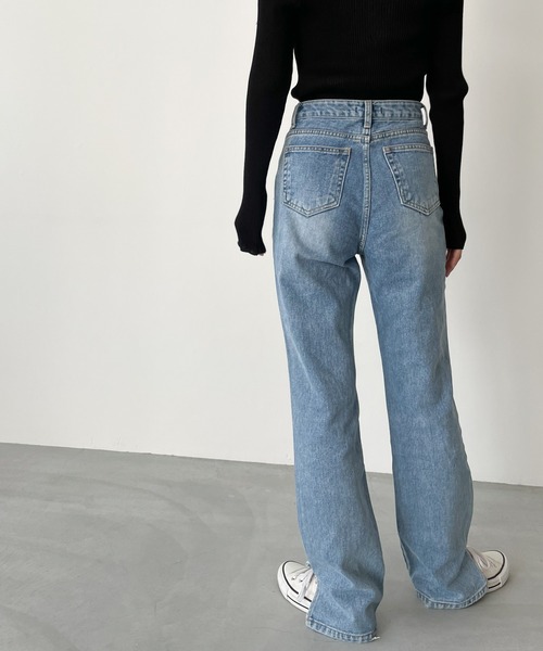 CANAL JEAN(キャナルジーン)の「El mar(エルマール) NEWサイドスリットデニムパンツ(デニムパンツ・レディース・インディゴブルー・SMALL/MEDIUM)」の19枚目の写真