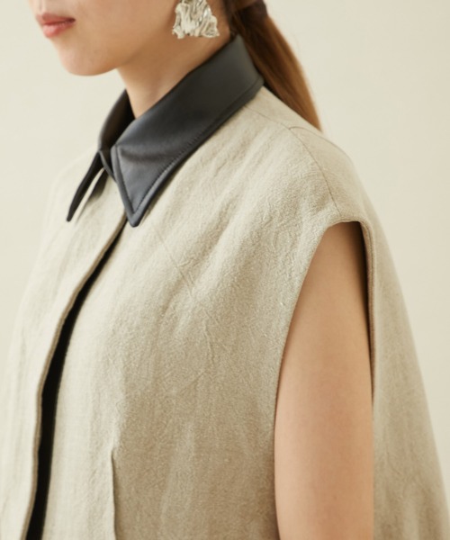city（シティ）の「【CITY】フレンチリネンジレ（テーラードジャケット・レディース・ベージュ・FREE）」の19枚目の写真