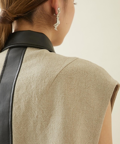 city（シティ）の「【CITY】フレンチリネンジレ（テーラードジャケット・レディース・ベージュ・FREE）」の17枚目の写真