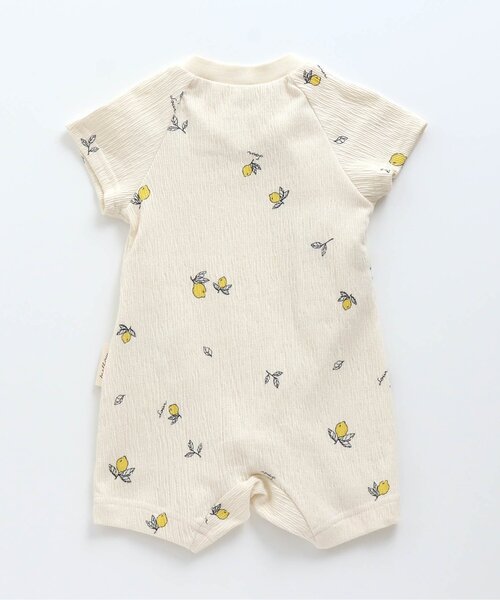 apres les cours（アプレレクール）の「/アボカド・レモン柄ロンパス（ロンパース・キッズ・アイボリー/ミント・60/80/70）」の3枚目の写真