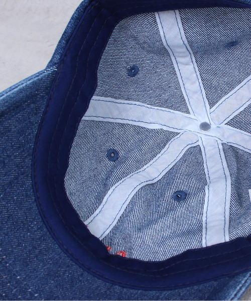 CHILD WOMAN（チャイルドウーマン）の「CERISE刺繍デニムキャップ（キャップ・レディース・ネイビー・FREE）」の2枚目の写真