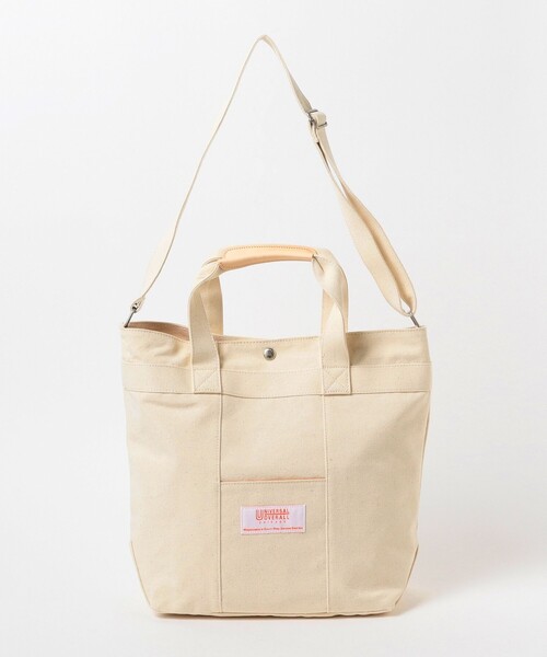 UNIVERSAL OVERALL（ユニバーサルオーバーオール）の「UNIVERSAL OVERALL × B:MING by BEAMS / 別注 2WAY トートバッグ（トートバッグ・メンズ・オフホワイト/ネイビー/カーキ/ブラック/グレー/オリーブ・ONE SIZE）」の17枚目の写真