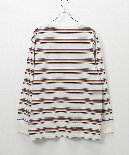 Oriens JOURNAL STANDARD（オリエンス ジャーナルスタンダード）の「Multi border L/S tee / マルチボーダー ロングスリーブTシャツ（Tシャツ/カットソー・レディース・スカイブルー/ネイビー/ホワイト・MEDIUM/LARGE）」の14枚目の写真