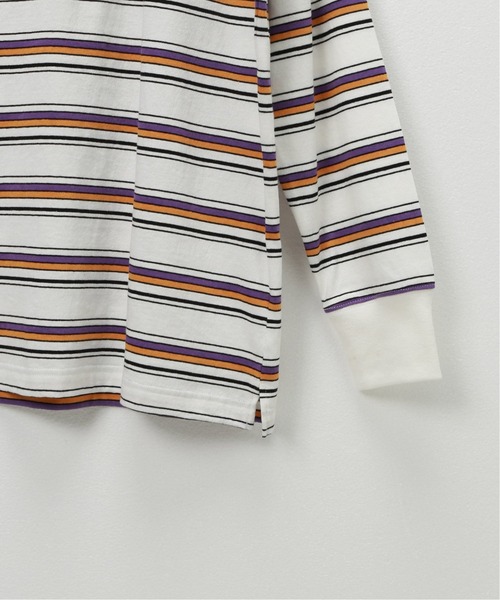 Oriens JOURNAL STANDARD（オリエンス ジャーナルスタンダード）の「Multi border L/S tee / マルチボーダー ロングスリーブTシャツ（Tシャツ/カットソー・レディース・スカイブルー/ネイビー/ホワイト・MEDIUM/LARGE）」の10枚目の写真