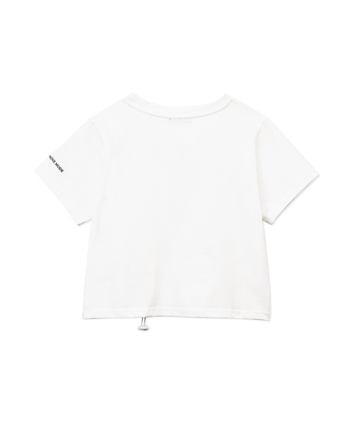 ANDGEEBEE(アンジービー)の「ドロストミニT(Tシャツ/カットソー・レディース・ホワイト/チャコールグレー・MEDIUM)」の15枚目の写真