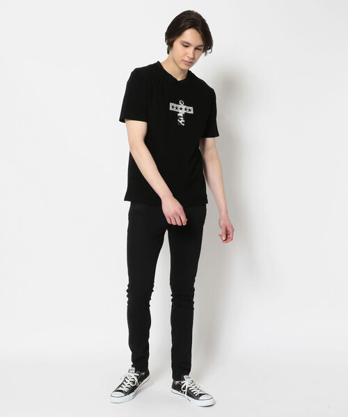 qwerty（クワーティ）の「QWERTY (クワーティ)/Cross Box T-shirt（Tシャツ/カットソー・メンズ・ホワイト/ブラック・MEDIUM/LARGE/X-LARGE）」の10枚目の写真