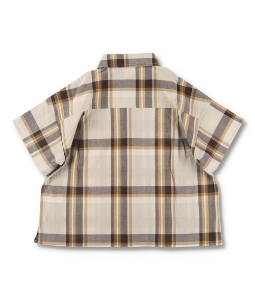 BRANSHES(ブランシェス)の「【ペア】半袖チェックシャツ(シャツ/ブラウス・キッズ・カーキオリーブ/ベージュ・110cm/90cm/120cm/130cm/100cm/150cm/140cm)」の21枚目の写真
