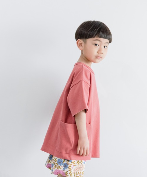 LOWRYS FARM（ローリーズファーム）の「ＵＳＡサイドポケットＴ　938883（Tシャツ/カットソー・キッズ・チャコールグレー/オレンジ/グリーン/アイボリー/パープル/グリーン系その他/ブルー/ネイビー/グレー/カーキ/ピンク・110cm/120cm/130cm/140cm/150cm/150cm(140-150cm)/140cm(130-140cm)/110cm(100-110cm)/120cm(110-120cm)/130cm(120-130cm)）」の11枚目の写真