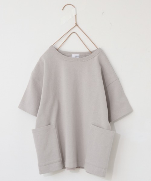 LOWRYS FARM（ローリーズファーム）の「ＵＳＡサイドポケットＴ　938883（Tシャツ/カットソー・キッズ・チャコールグレー/オレンジ/グリーン/アイボリー/パープル/グリーン系その他/ブルー/ネイビー/グレー/カーキ/ピンク・110cm/120cm/130cm/140cm/150cm/150cm(140-150cm)/140cm(130-140cm)/110cm(100-110cm)/120cm(110-120cm)/130cm(120-130cm)）」の2枚目の写真