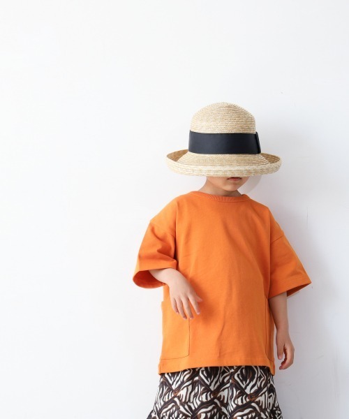 LOWRYS FARM（ローリーズファーム）の「ＵＳＡサイドポケットＴ　938883（Tシャツ/カットソー・キッズ・チャコールグレー/オレンジ/グリーン/アイボリー/パープル/グリーン系その他/ブルー/ネイビー/グレー/カーキ/ピンク・110cm/120cm/130cm/140cm/150cm/150cm(140-150cm)/140cm(130-140cm)/110cm(100-110cm)/120cm(110-120cm)/130cm(120-130cm)）」の12枚目の写真