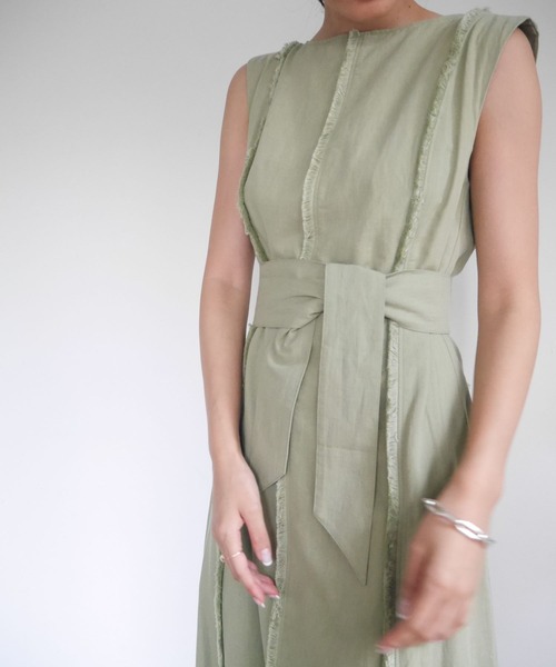 LADYMADE（レディメイド）の「BACKクロスフリンジワンピース（ワンピース・レディース・レッド/ライトグリーン/ライトベージュ・FREE）」の21枚目の写真