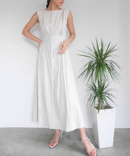 LADYMADE（レディメイド）の「BACKクロスフリンジワンピース（ワンピース・レディース・レッド/ライトグリーン/ライトベージュ・FREE）」の15枚目の写真