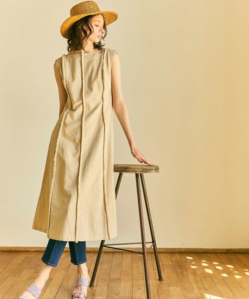 LADYMADE（レディメイド）の「BACKクロスフリンジワンピース（ワンピース・レディース・レッド/ライトグリーン/ライトベージュ・FREE）」の22枚目の写真