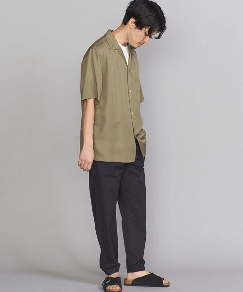 BEAUTY&YOUTH UNITED ARROWS（ビューティーアンドユースユナイテッドアローズ）の「BY DULL/LUSTR オープンカラー リラックスレギュラー シャツ（シャツ/ブラウス・メンズ・ベージュ/オリーブ/イエロー・SMALL/MEDIUM/LARGE/X-LARGE）」の13枚目の写真