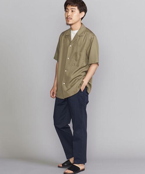 BEAUTY&YOUTH UNITED ARROWS（ビューティーアンドユースユナイテッドアローズ）の「BY DULL/LUSTR オープンカラー リラックスレギュラー シャツ（シャツ/ブラウス・メンズ・ベージュ/オリーブ/イエロー・SMALL/MEDIUM/LARGE/X-LARGE）」の15枚目の写真