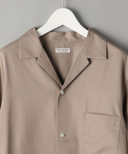 BEAUTY&YOUTH UNITED ARROWS（ビューティーアンドユースユナイテッドアローズ）の「BY DULL/LUSTR オープンカラー リラックスレギュラー シャツ（シャツ/ブラウス・メンズ・ベージュ/オリーブ/イエロー・SMALL/MEDIUM/LARGE/X-LARGE）」の18枚目の写真