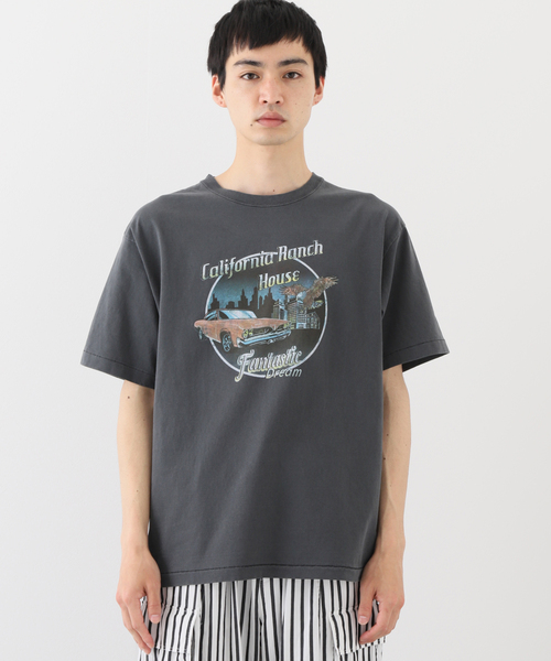 B.C STOCK（ベーセーストック）の「CRH DYED-T MOTOR CITY Tシャツ（Tシャツ/カットソー・メンズ・ブラック/アイボリー・MEDIUM/LARGE）」の18枚目の写真