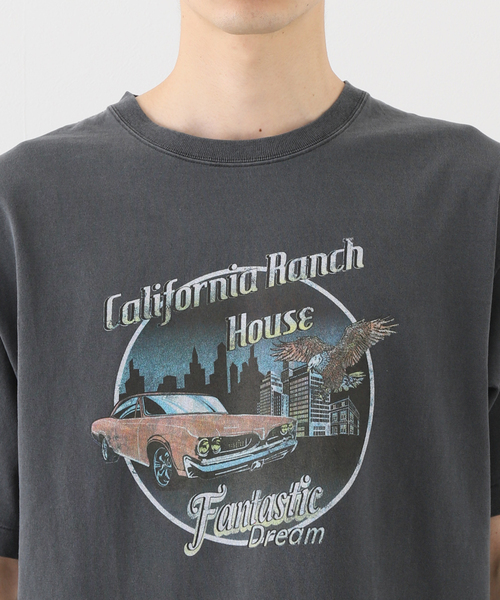 B.C STOCK（ベーセーストック）の「CRH DYED-T MOTOR CITY Tシャツ（Tシャツ/カットソー・メンズ・ブラック/アイボリー・MEDIUM/LARGE）」の15枚目の写真
