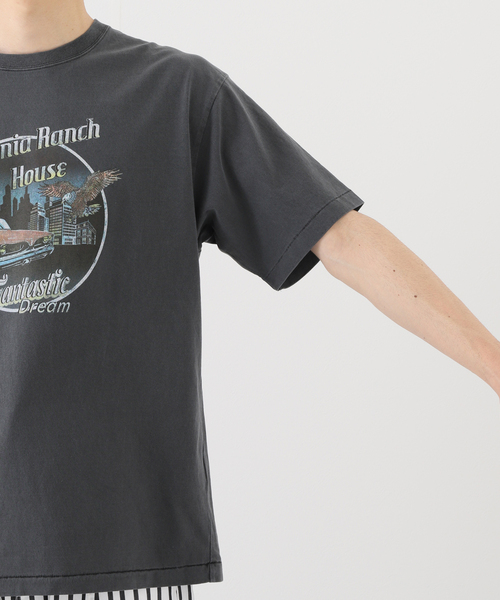 B.C STOCK（ベーセーストック）の「CRH DYED-T MOTOR CITY Tシャツ（Tシャツ/カットソー・メンズ・ブラック/アイボリー・MEDIUM/LARGE）」の13枚目の写真