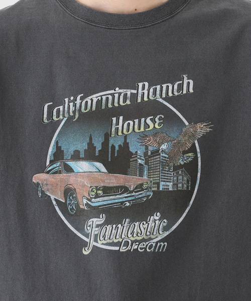 B.C STOCK（ベーセーストック）の「CRH DYED-T MOTOR CITY Tシャツ（Tシャツ/カットソー・メンズ・ブラック/アイボリー・MEDIUM/LARGE）」の11枚目の写真