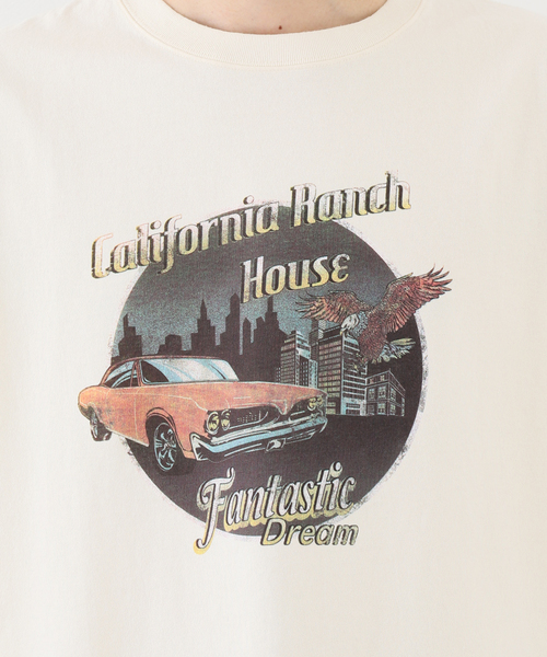 B.C STOCK（ベーセーストック）の「CRH DYED-T MOTOR CITY Tシャツ（Tシャツ/カットソー・メンズ・ブラック/アイボリー・MEDIUM/LARGE）」の10枚目の写真