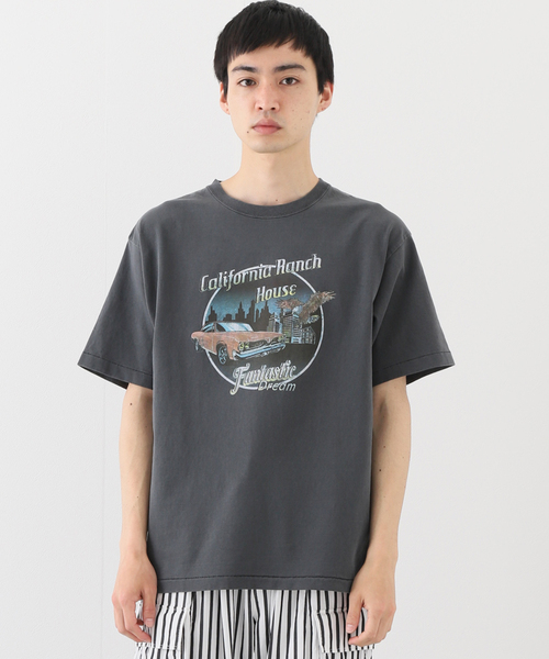 B.C STOCK（ベーセーストック）の「CRH DYED-T MOTOR CITY Tシャツ（Tシャツ/カットソー・メンズ・ブラック/アイボリー・MEDIUM/LARGE）」の4枚目の写真
