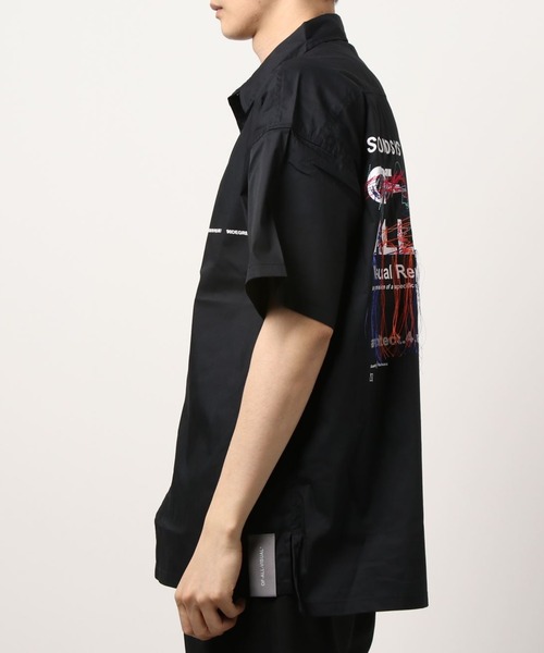 A4A（エーフォーエー）の「A4A/エーフォーエー/Sound グラフィックプリント半袖シャツ（シャツ/ブラウス・メンズ・ホワイト/ブラック・FREE）」の5枚目の写真