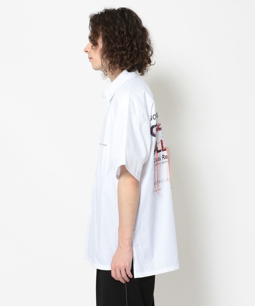 A4A（エーフォーエー）の「A4A/エーフォーエー/Sound グラフィックプリント半袖シャツ（シャツ/ブラウス・メンズ・ホワイト/ブラック・FREE）」の8枚目の写真