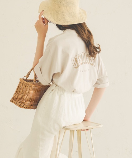 Ambre Neige（アンブルネージュ）の「アソートプリントTシャツ／【WEB/EC限定商品】（Tシャツ/カットソー・レディース・チャコールグレー/オフホワイト/ホワイト系その他/グレー系その他・FREE）」の4枚目の写真