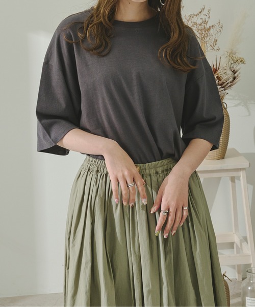 Ambre Neige（アンブルネージュ）の「アソートプリントTシャツ／【WEB/EC限定商品】（Tシャツ/カットソー・レディース・チャコールグレー/オフホワイト/ホワイト系その他/グレー系その他・FREE）」の13枚目の写真