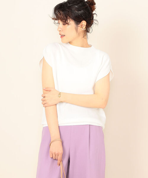 NOLLEY’S(ノーリーズ)の「ホールガーメントノースリーブプルオーバーニット(ニット/セーター・レディース・ブラック/オフホワイト/ブラック系その他3/オレンジ系その他3・38)」の17枚目の写真