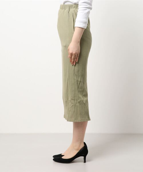 Lull（ルル）の「【Lull / ルル】リブタイトスカート（スカート・レディース・カーキ/ブラック・M）」の11枚目の写真