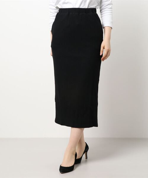 Lull（ルル）の「【Lull / ルル】リブタイトスカート（スカート・レディース・カーキ/ブラック・M）」の7枚目の写真