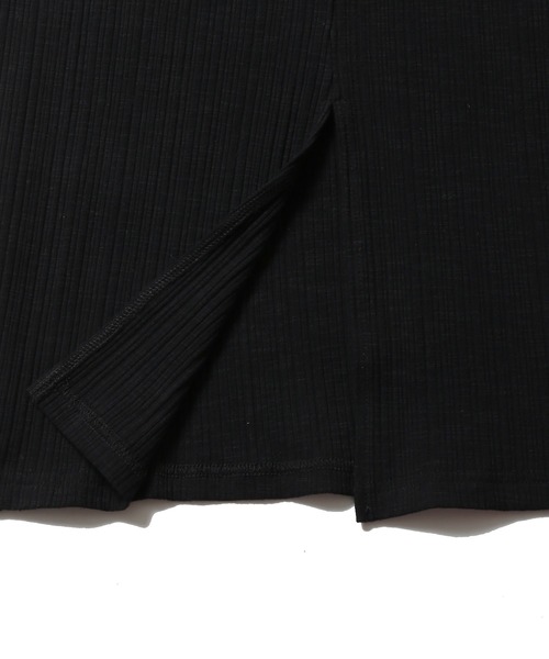 Lull（ルル）の「【Lull / ルル】リブタイトスカート（スカート・レディース・カーキ/ブラック・M）」の8枚目の写真