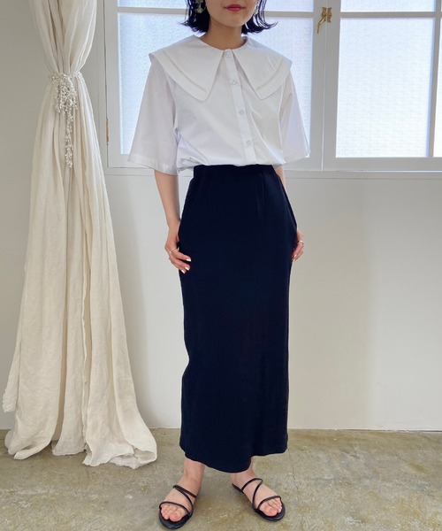 Lull（ルル）の「【Lull / ルル】リブタイトスカート（スカート・レディース・カーキ/ブラック・M）」の18枚目の写真