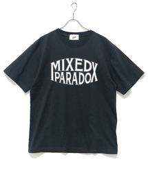 RDS 16/-天竺 30/2(杢グレー) 天竺 カレッジフォント 半袖 プリント Tシャツ